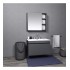 Mayer Galata Banyo Dolabı Takımı - 75 cm (Antrasit)