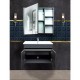 Mayer Galata Banyo Dolabı Takımı - 75 cm (Antrasit)
