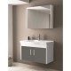 Mayer Ece Banyo Dolabı Seti - Yeni Antrasit Beyaz (91 cm)